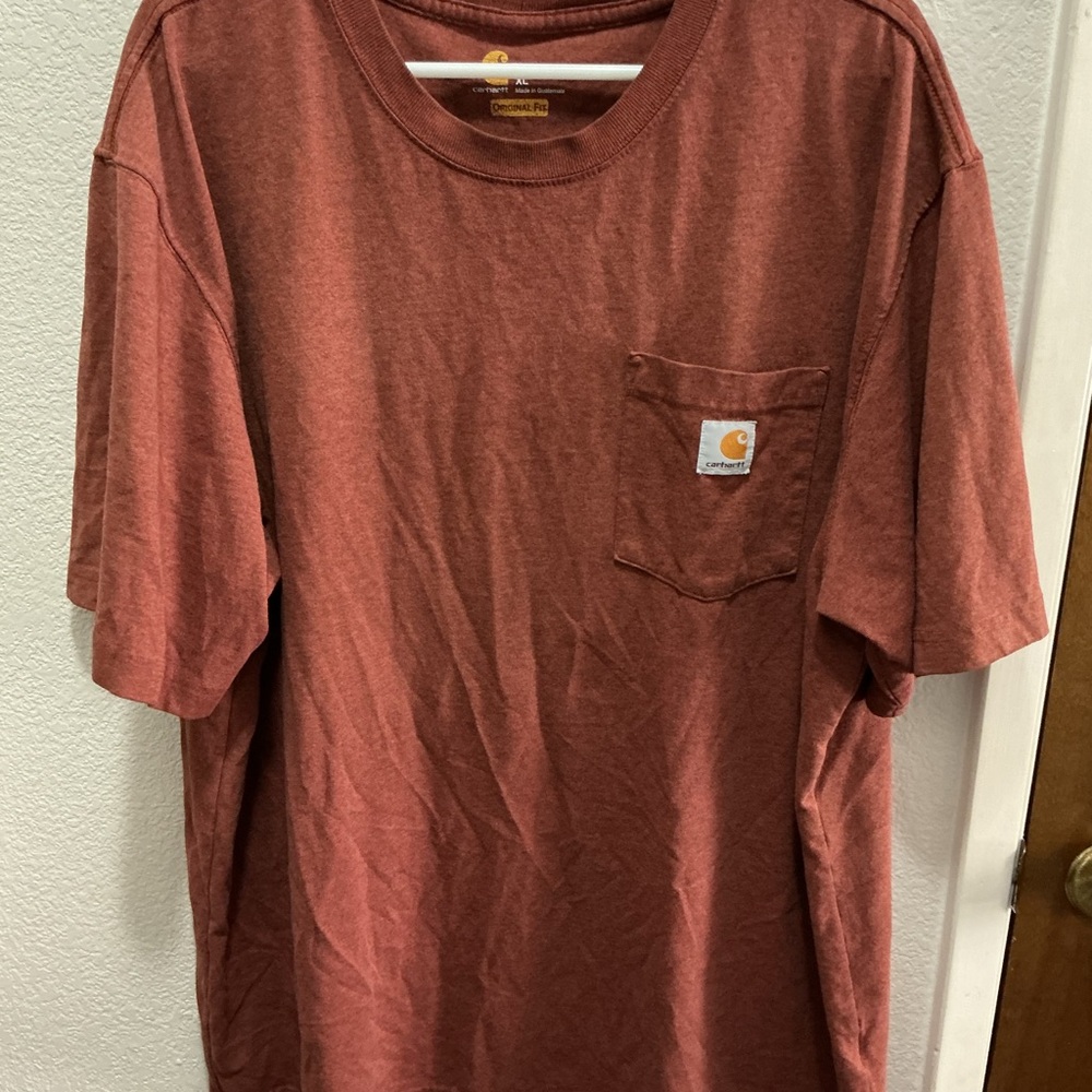 Carhartt Men's Brick Red Short Sleeve Tee